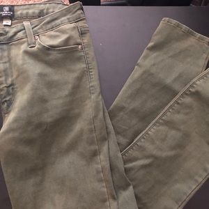 Army green jeans